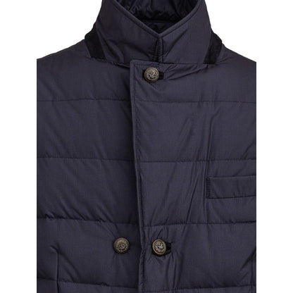 Dolce & Gabbana Blue Polyester Jackets & Coat by Dolce & Gabbana