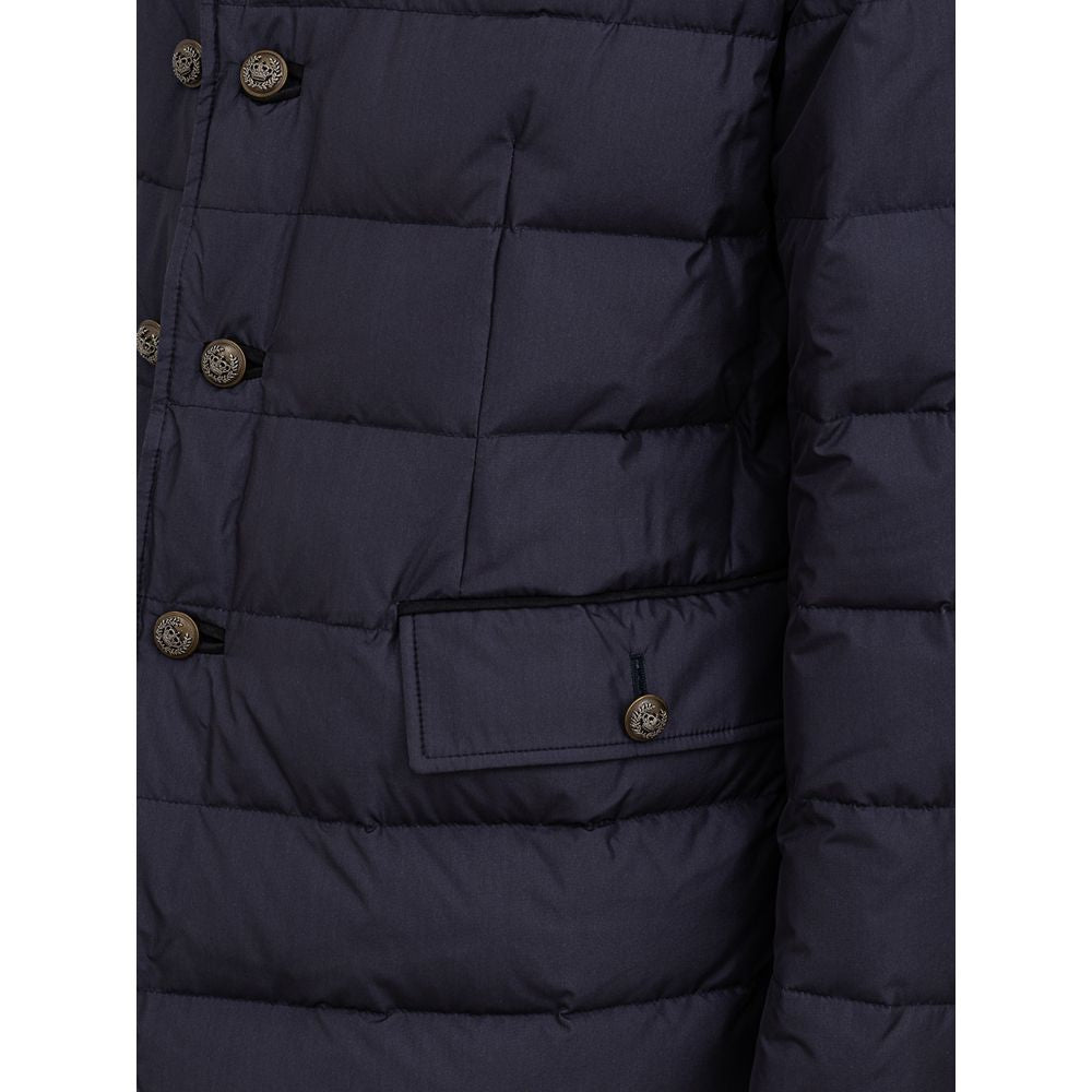 Dolce & Gabbana Blue Polyester Jackets & Coat by Dolce & Gabbana