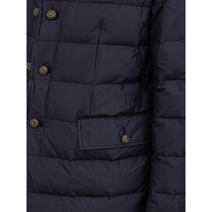 Dolce & Gabbana Blue Polyester Jackets & Coat by Dolce & Gabbana