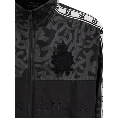 Dolce & Gabbana Black Polyester Jackets & Coat by Dolce & Gabbana