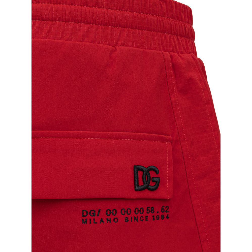 Dolce & Gabbana Red Polyamide Pant by Dolce & Gabbana