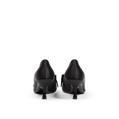 Escarpin en viscose noire Dolce &amp; Gabbana
