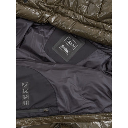 Vestes et manteaux en polyamide vert Herno