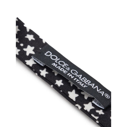 Cravates et nœud papillon en soie noire Dolce &amp; Gabbana