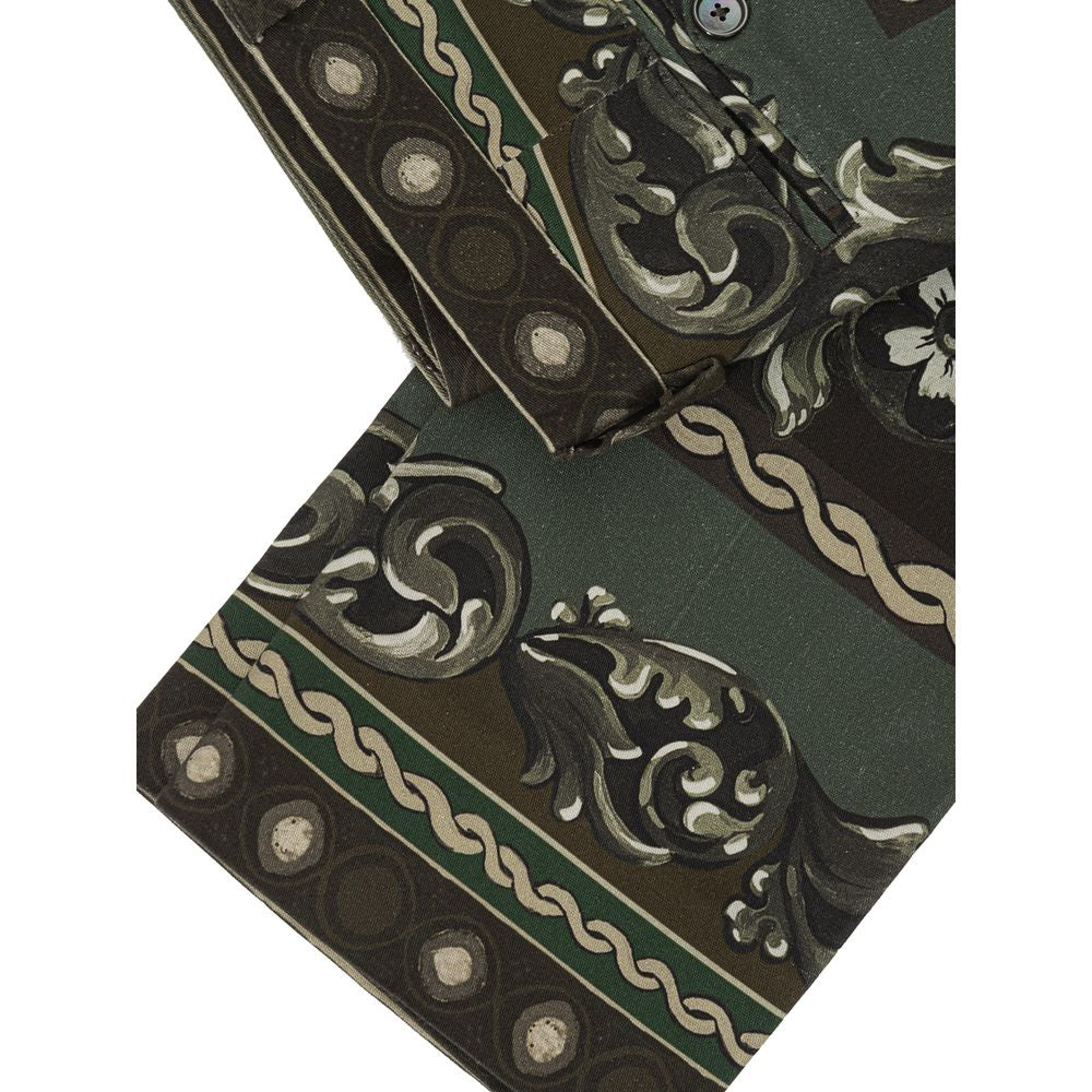 Dolce & Gabbana Green Cotton Pant by Dolce & Gabbana