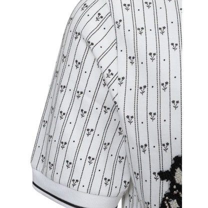 Dolce & Gabbana White Cotton Polo Shirt by Dolce & Gabbana
