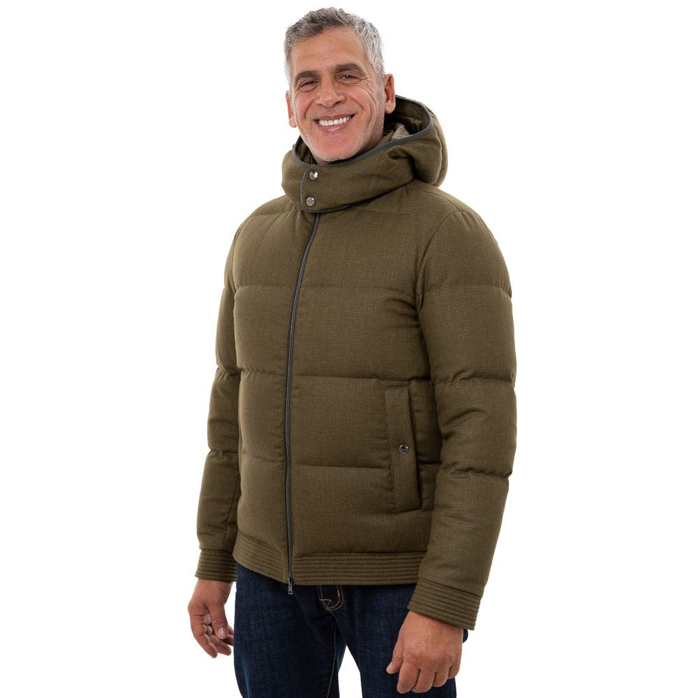 Herno Green Wool Jackets & Coat by Herno