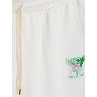 Casablanca White Cotton Athletic Pant by Casablanca