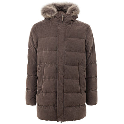 Herno Brown Cotton Jackets & Coat by Herno