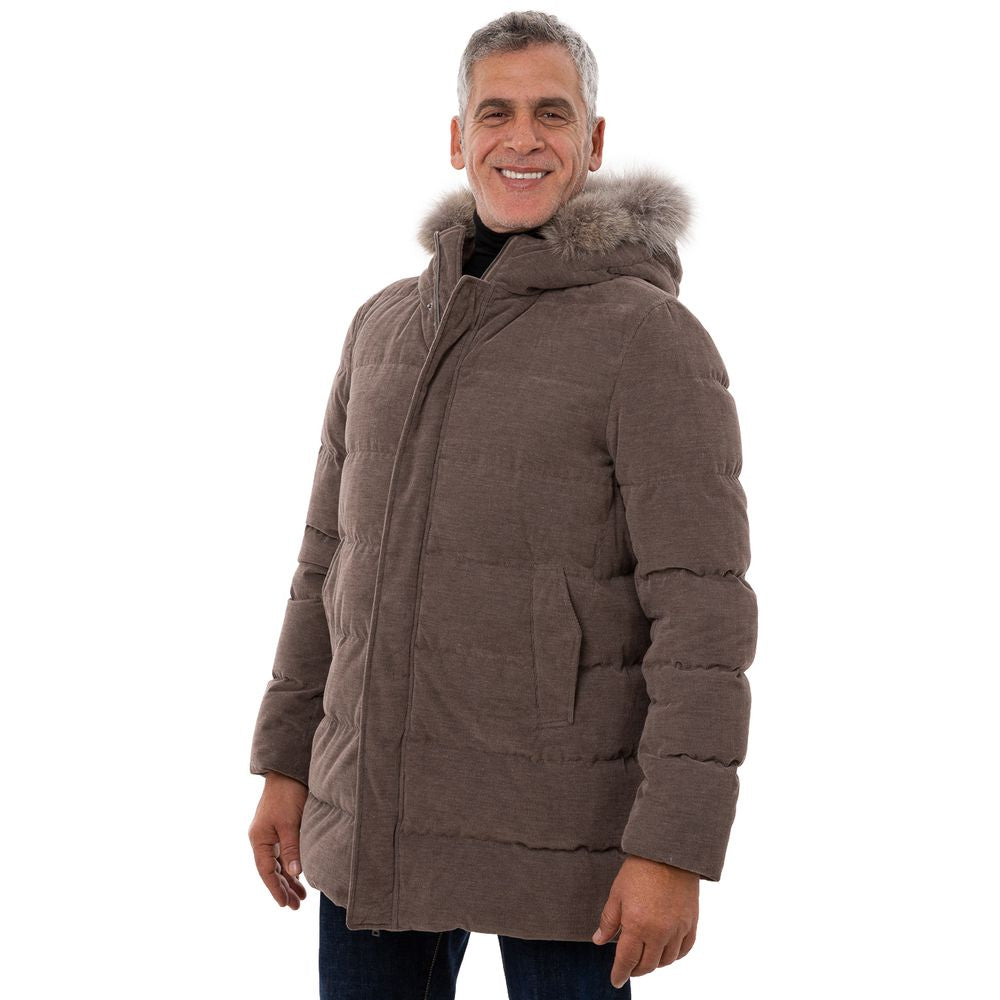 Herno Brown Cotton Jackets & Coat by Herno