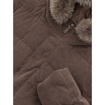 Herno Brown Cotton Jackets & Coat by Herno