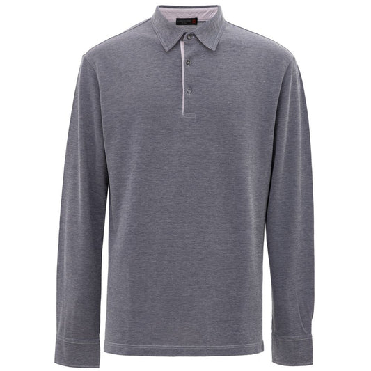 Corneliani Blue Cotton Polo Shirt by Corneliani