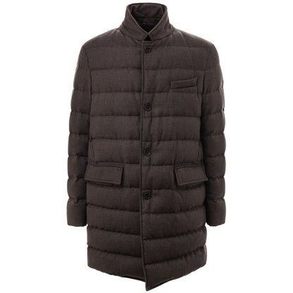 Herno Brown Wool Jackets & Coat by Herno