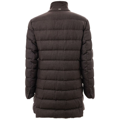 Herno Brown Wool Jackets & Coat by Herno