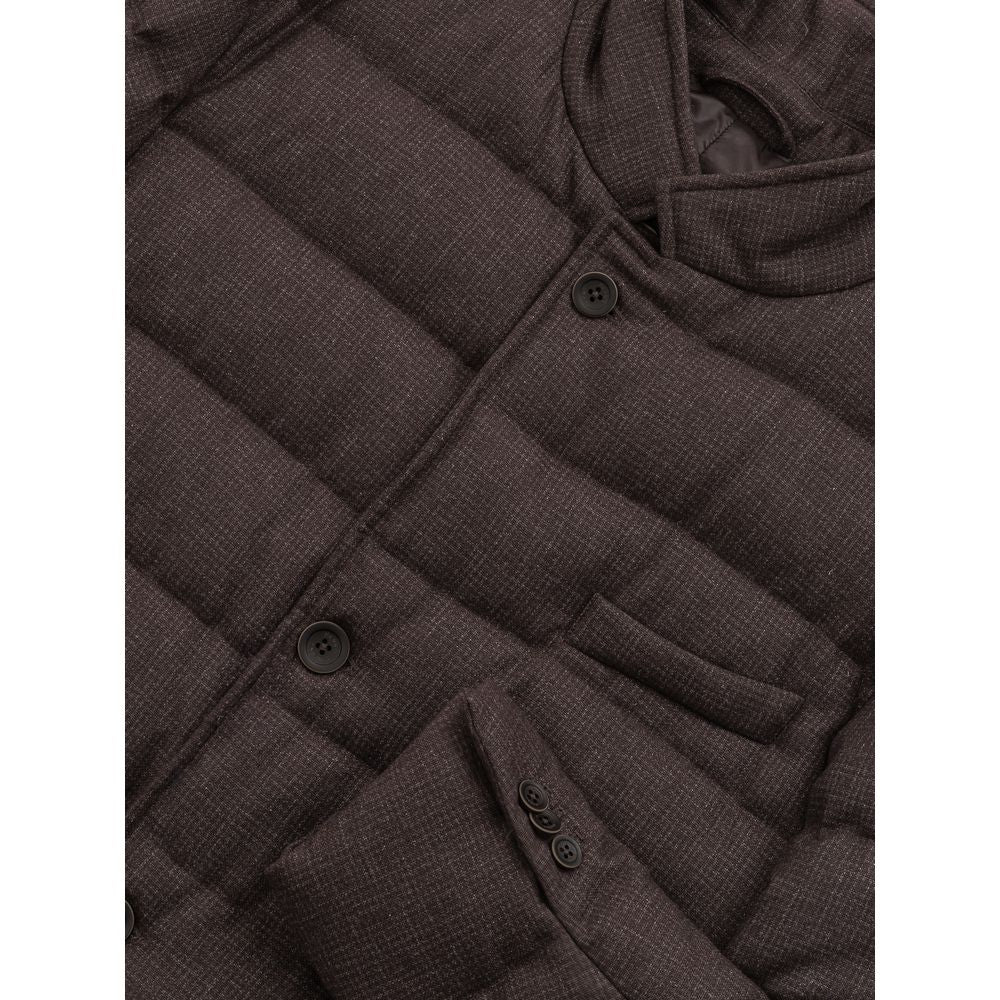 Herno Brown Wool Jackets & Coat by Herno