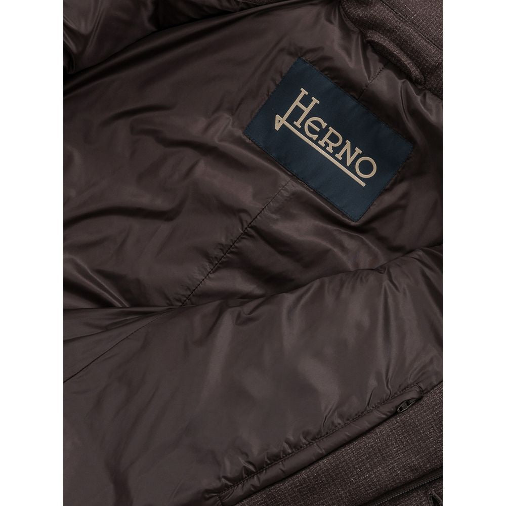 Herno Brown Wool Jackets & Coat by Herno
