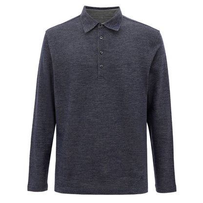 Corneliani Blue Wool Polo Shirt by Corneliani