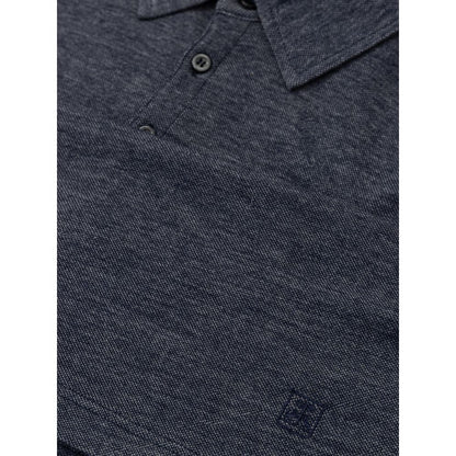Corneliani Blue Wool Polo Shirt by Corneliani