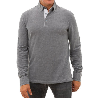 Corneliani Gray Cotton Polo Shirt by Corneliani