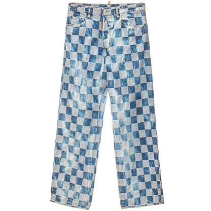 Dsquared² Blue Cotton Relaxed Fit Jean by Dsquared²