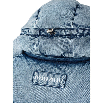 Vestes et manteaux en polyester bleu Miu Miu