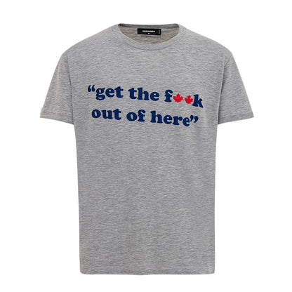 Dsquared² Gray Cotton T-Shirt by Dsquared²