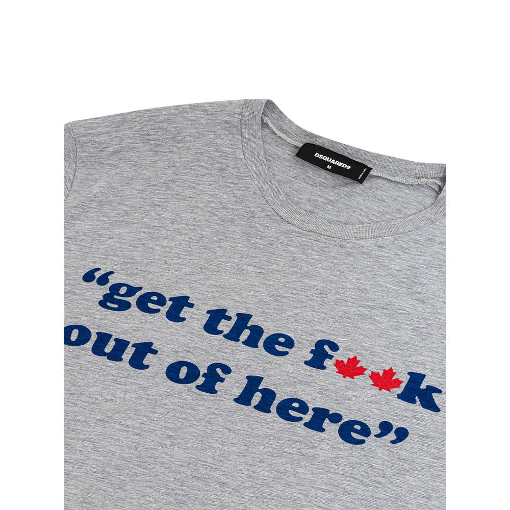 Dsquared² Gray Cotton T-Shirt by Dsquared²