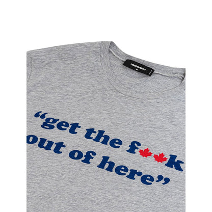 Dsquared² Gray Cotton T-Shirt by Dsquared²