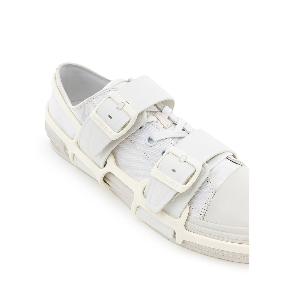 Baskets Burberry en coton blanc