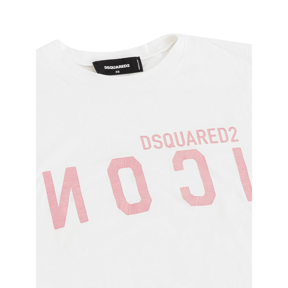Dsquared² Elegant Cotton White Tee for Stylish Women by Dsquared²