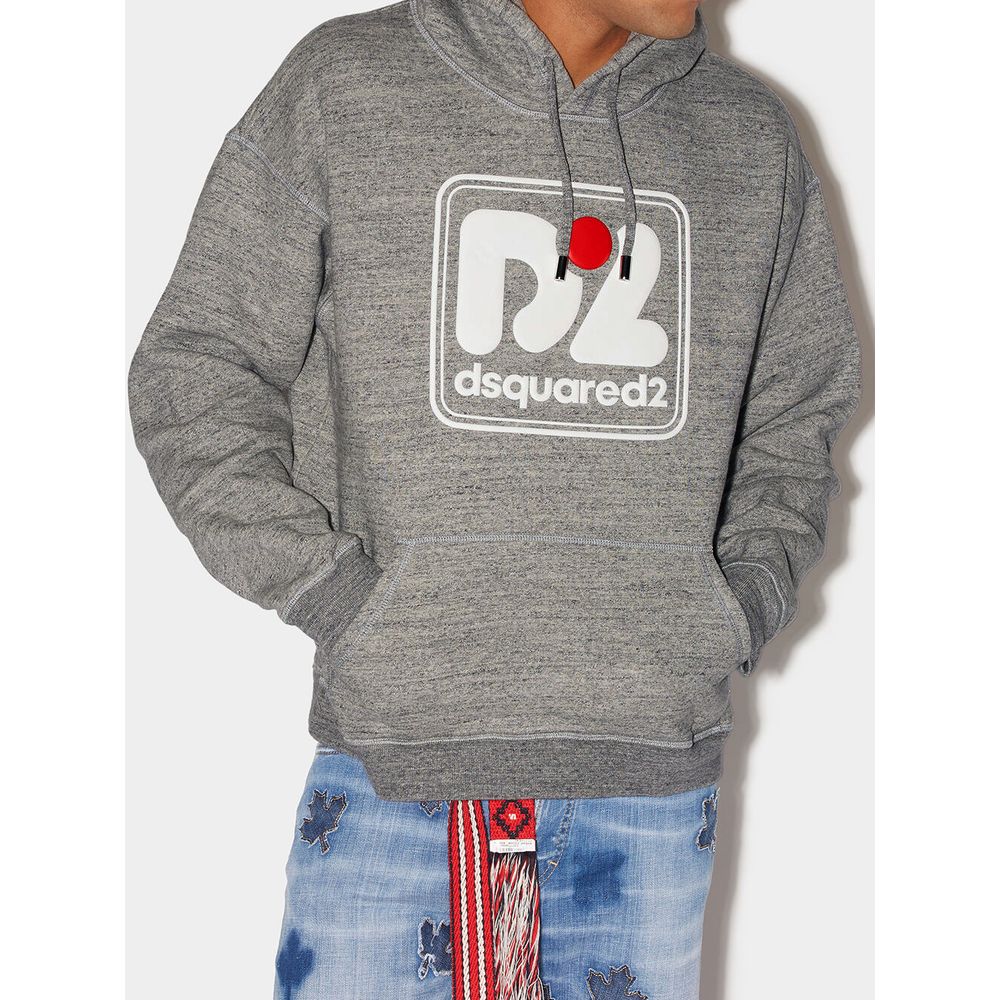 Dsquared² Gray Cotton Hoody by Dsquared²