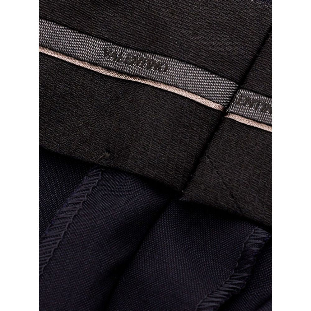 Pantalon en laine noire Valentino