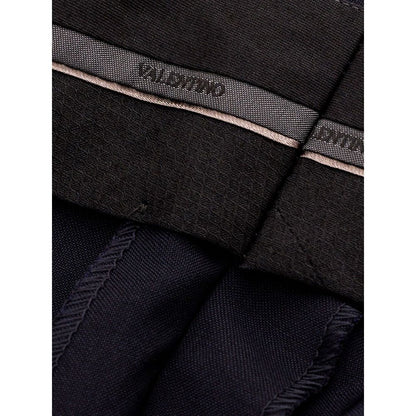 Pantalon en laine noire Valentino
