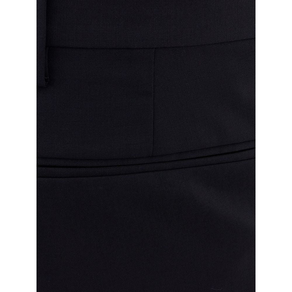 Pantalon en laine noire Valentino