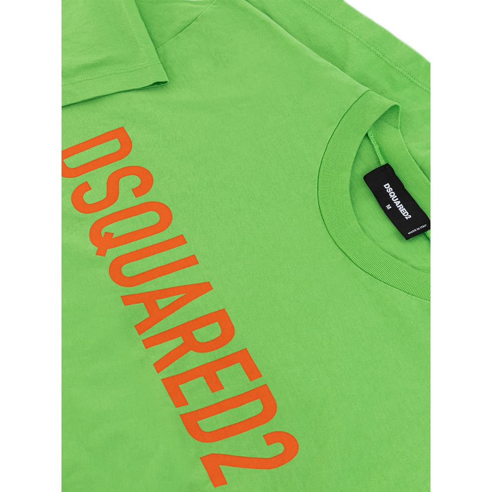 Dsquared² Electric Green Cotton Tee for Men by Dsquared²
