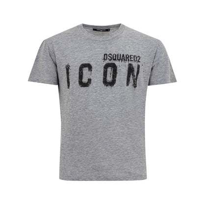 Dsquared² Sleek Gray Cotton Tee for Stylish Men by Dsquared²