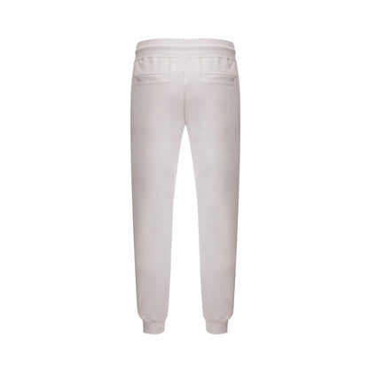 GCDS Elevate Your Wardrobe with Chic White Cotton Pants by GCDS