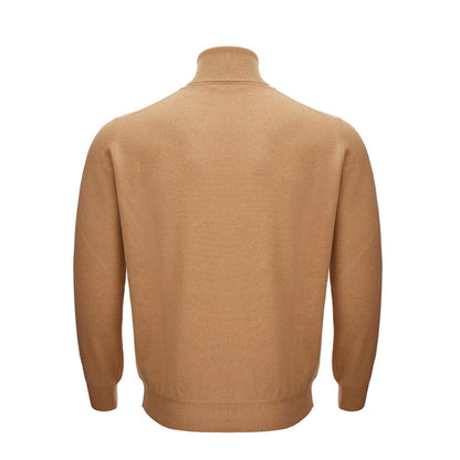 KANGRA Elegant Woolen Brown Sweater for Men by KANGRA