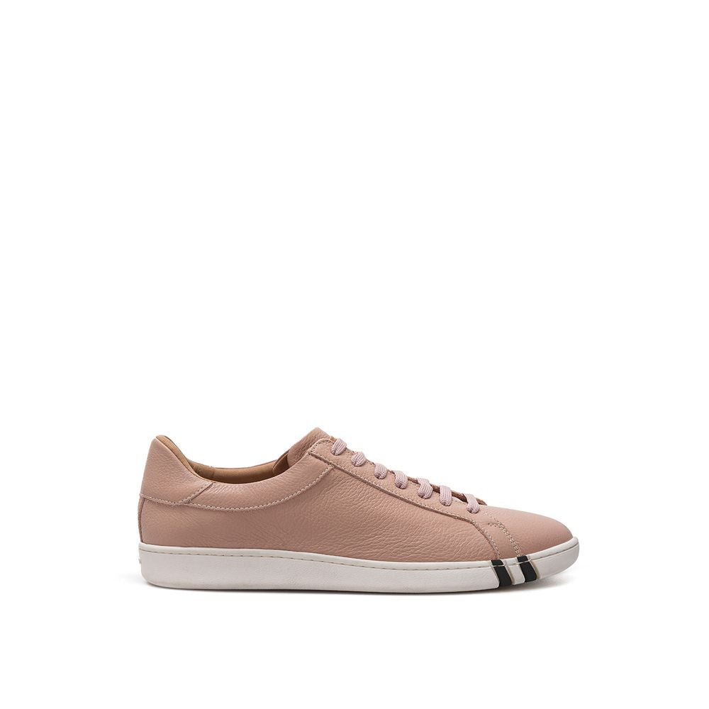 Bally Elegant Pink Leather Sneakers for Women by Bally