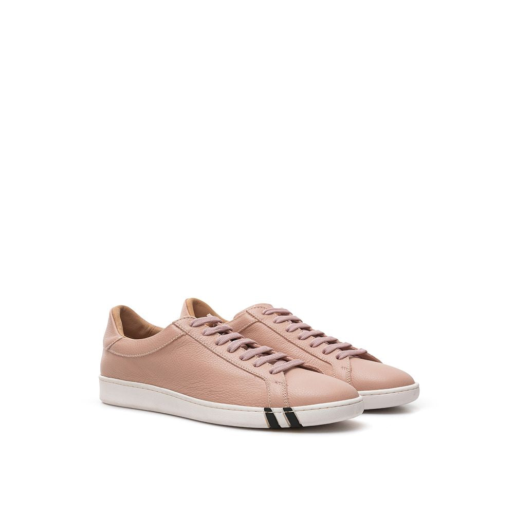 Bally Elegant Pink Leather Sneakers for Women by Bally