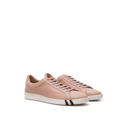 Bally Elegant Pink Leather Sneakers for Women by Bally