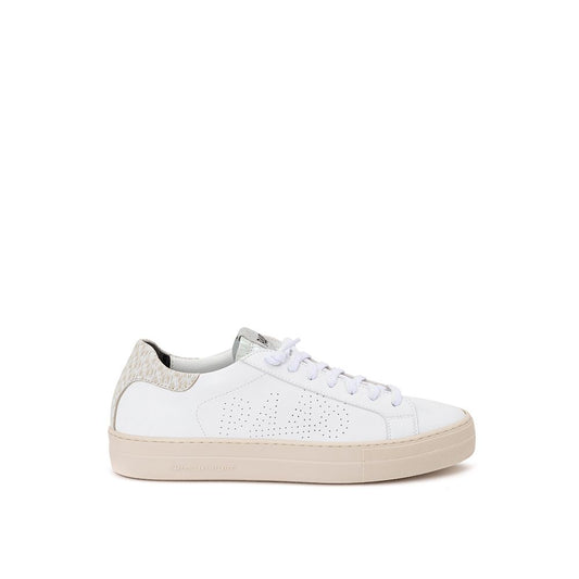 P448 White Leather Sneakers Elegant Casual Footwear by P448