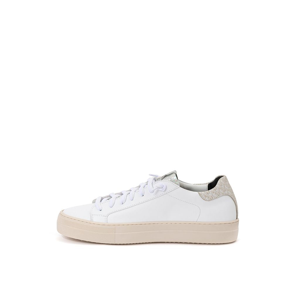 P448 White Leather Sneakers Elegant Casual Footwear by P448