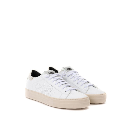 P448 White Leather Sneakers Elegant Casual Footwear by P448