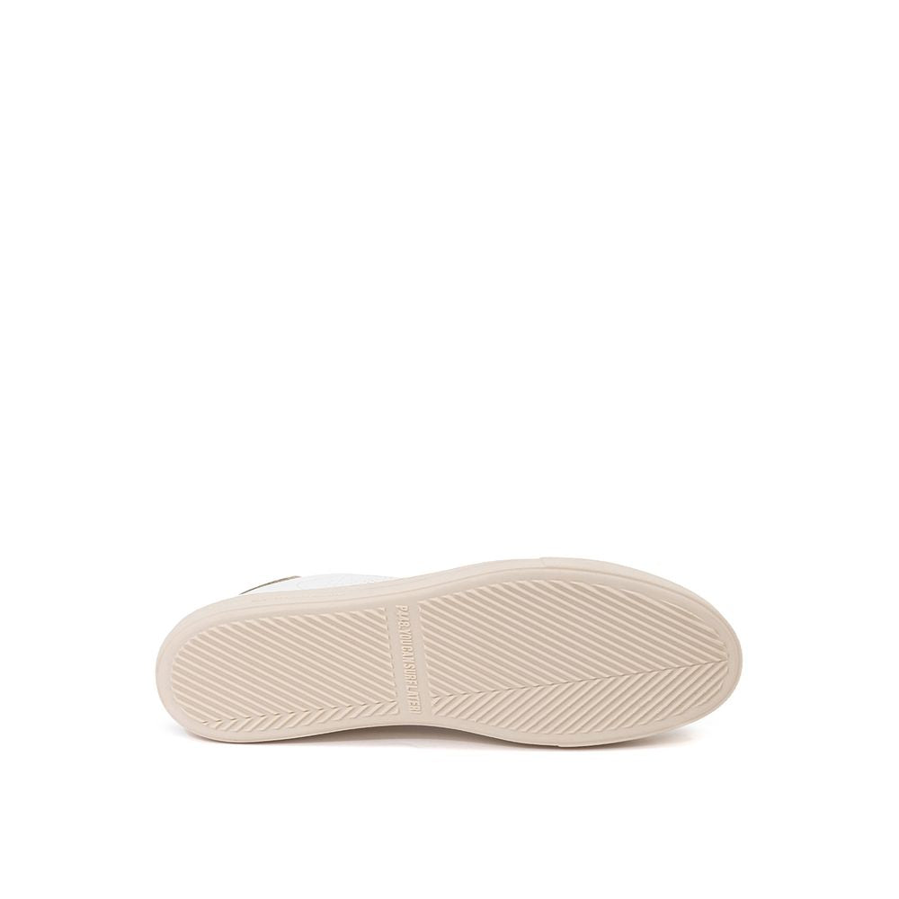 P448 White Leather Sneakers Elegant Casual Footwear by P448