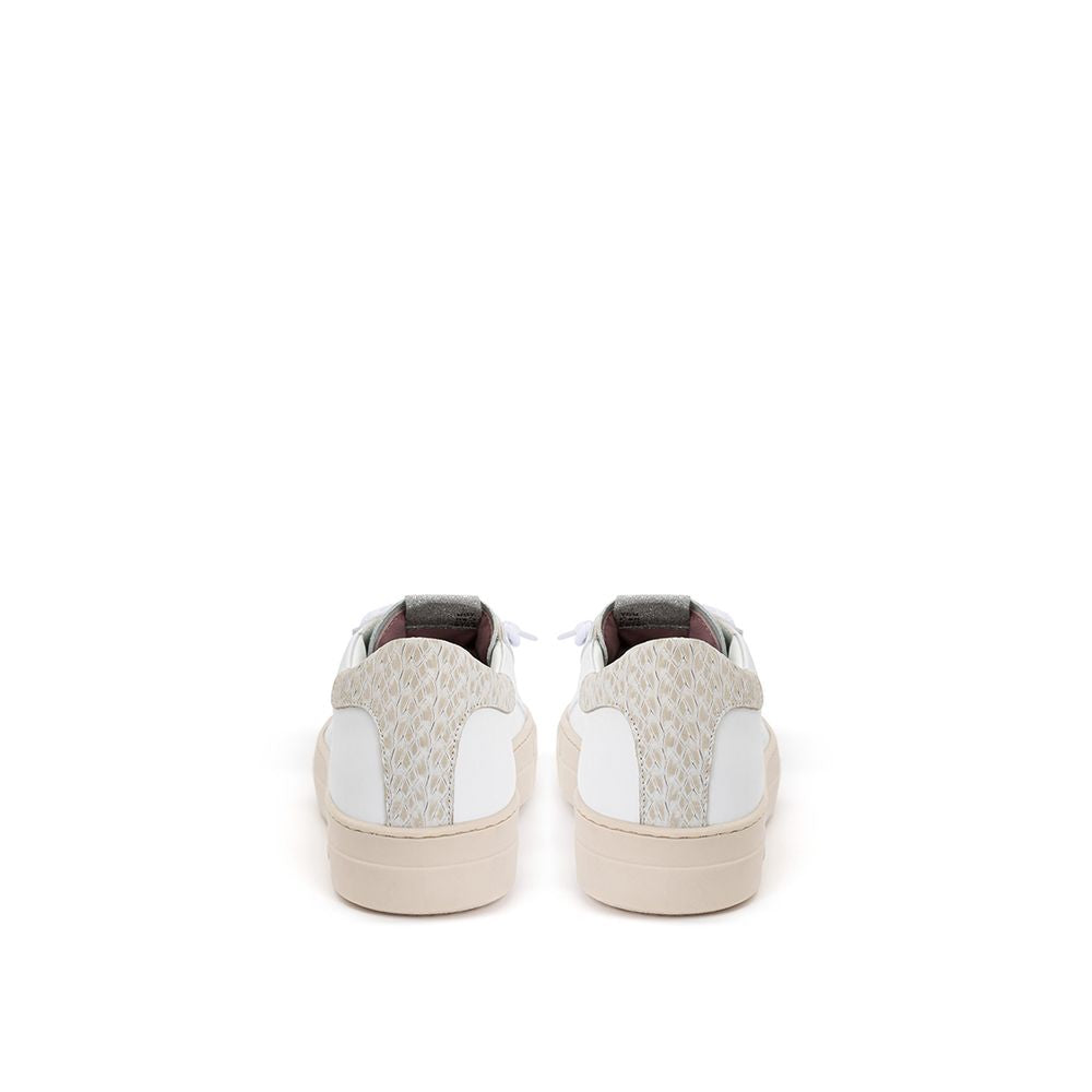 P448 White Leather Sneakers Elegant Casual Footwear by P448