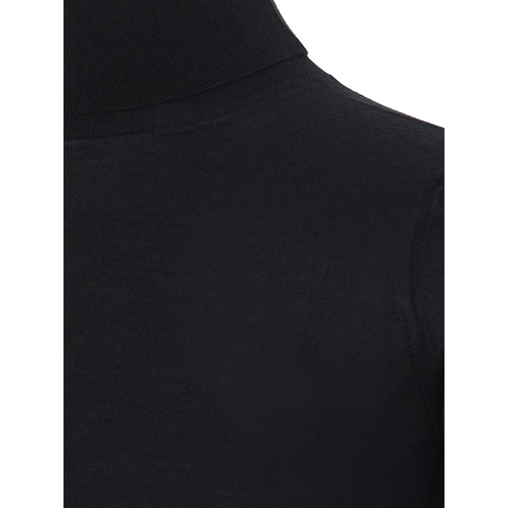 Colombo Italian Cashmere Luxury Black Sweater by Colombo