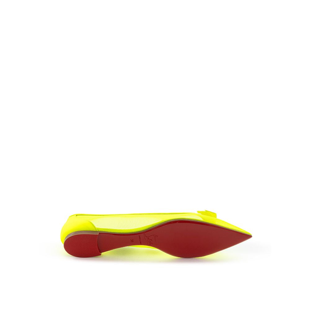 Christian Louboutin Sunshine Yellow Mesh Flat Elegance by Christian Louboutin