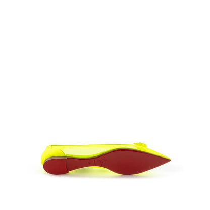Christian Louboutin Sunshine Yellow Mesh Flat Elegance by Christian Louboutin