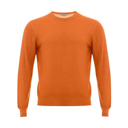 Gran Sasso Orange Wool Sweater by Gran Sasso